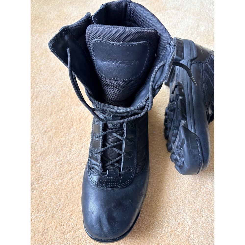 Bates Mens Tactical Sport Side Zip Black Leather Gorpcore Boots 11.5 M - Picture 7 of 13